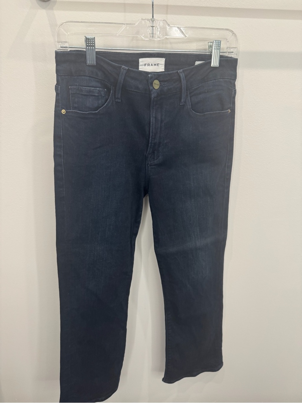 Frame Denim Ankle Crop Flare Jeans